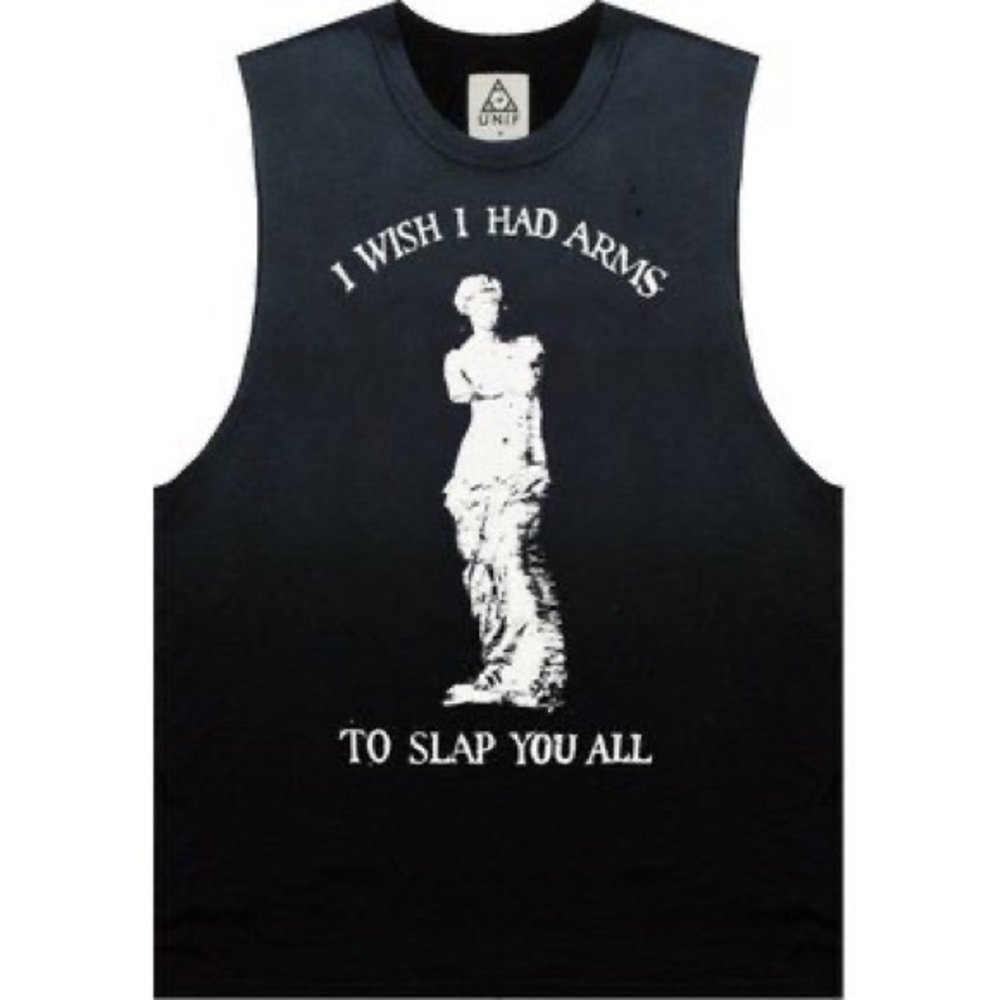 💥ISO💥 UNIF "I wish I had arms" tank top / tee